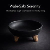 Wabi-Sabi Ceramic Dish, Minimalist Japanese Style