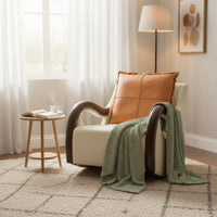 Upholstered Rocking Chair Comfortable Upholstered Highspine reclining chair Reclining Function Indoor Furniture for Parents, Living Room, Bedroom, study corner