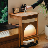 Wheeled Two-Shelf Stand Mobile Design End Table adaptable for Small areas