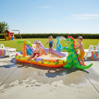 Dinosaur Water Play Play Area Easy to Set up Inflatable Kiddie Pool Slide