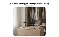 Stackable Pull-accessible Drawer Space Saving Closet Organizer Easy Assembly for Adults