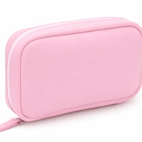Travel Organizer Pouch with Transparent Pockets Compact Storage Pouch Rigid