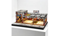 Miniature Parking Workshop Rooftop Railings Garage Diorama Realistic Details Display Scene