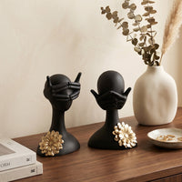 European Minimalist Creative Resin Craft Abstract Human Figure Ornament