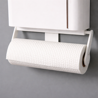 Tissue Holder and Paper Dispenser for Modern Kitchens, No-Drill Wall Mount with Under Cabinet or Countertop Options