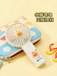 言仓水豚噜噜风扇夏季清凉好物手持桌面女生高颜值生日儿童节礼物