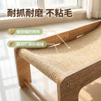 实木猫窝猫房子四季通用狗床猫抓板透气防潮宠物行军床宠物窝