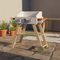 Wooden Barbecue Grill Toy Realistic Wooden Grill Toy