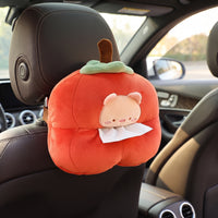 Soft Fabric Tissue Box Cover Cute Soft Fabric Tissue Box Holder Skin Friendly Animal Style for Drivers