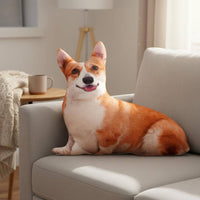Realistic Dog Stuffed Toy Creative Gift Novelty Creature Pillow Cleanable
