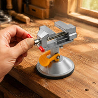 Suction Cup Vise Compact Size 360 Degree Rotating Vise Aluminum Body for DIYers