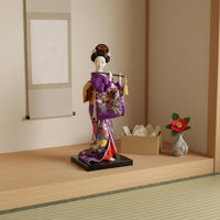Japanese Geisha Doll Vibrant Colors Traditional Japanese Lady Figure Handmade