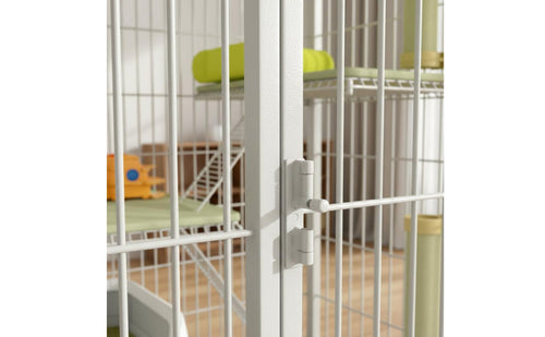 Separate Litter Box Entry Large Cat Villa Stable Structure Multi-Level Cat Enclosure Easy to Clean Pet Supplies