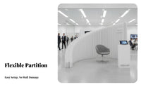Foldable Accordion Paper panel No-Drilling Installation Accordionand design partitionr without coststanding Folding Screen drillno-cost Setup for Small Apartment Dwellers, event Exhibitors, display event Hall, Living Room, Bedroom, Retail retail outlet