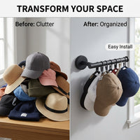 Cabinet and Bedroom Hanging Rack for Kitchen Organization, No Drill Stainless Steel Hook for Easy Setup, Versatile Coat for Wardrobes