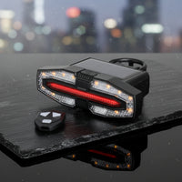 Cycle Rear Light with Solar Panel Wireless for Mountain Biking, Cyclists