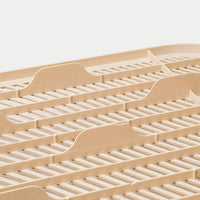 Cat Litter Trapper Double Layer Sifting Tray, Removable PP Material Box Step with Raised Legs, Portable Catcher for Adult Pet Open Top Toilet