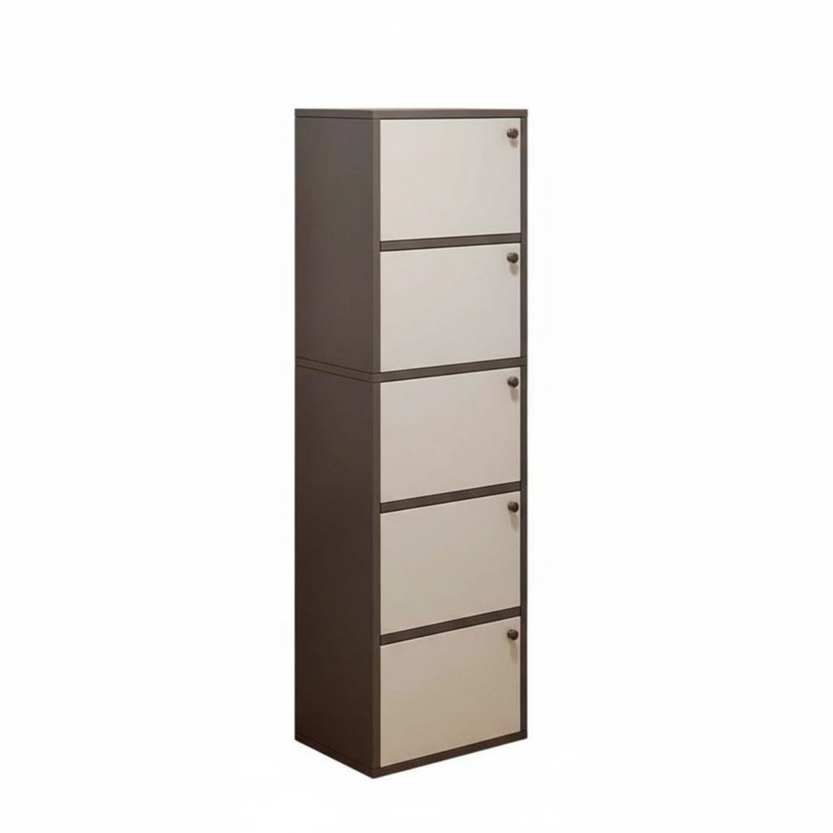 Narrow Footwear Storage Unit Space Saving Narrow Shoe Rack Multifunctional Entryway Cabinet for Apartment Dwellers, Families, Corner, Small Areas
