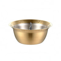 Split Hot Pot With Two Broths  Smooth  Finish Divided Stainless Steel Hot Pot Even Heating for Restaurant