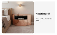 Single-Drawer Nightstand Light Luxury Design Bedside Cabinet Modern aesthetic scuffResistant for Homeowners