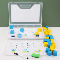 Wooden Educational Toy Blocks for Number Sense, Spatial Reasoning, and Logical Thinking, Kindergarten Teaching Aid
