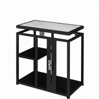 Modern Minimalist Design Mobile Tea Mobile Beverage Station Heat-Resistant Surface Home Furnishing Water Dispenser Compartment Household Furniture Sturdy Construction for Homeowners, Adults, Office Workers, Living Room, Parties, Bedroom, Kitchen