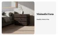 Rotating Single-Drawer Nightstand Minimalist design & aesthetic Bedside Table for Homeowners