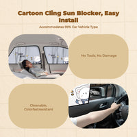 Car sun shield, adjustable sun shield, universal fit for infant and kids side panes
