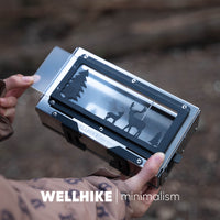 WELLHIKE观火壁炉户外露营柴火炉小型便携桌面焚火台烧水炉具香薰