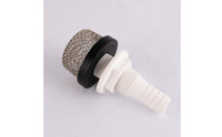 Marine Live Well Pump Inlet Filter Hose Barb Mesh Strainer Basket White Plastic