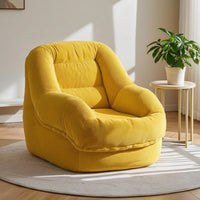 Non-Slip Corduroy Chair with Handle Soft Padded Floor Lounger Supportive Compact Lounge Seat Comfortable for Readers, Gamers, Reading Corners, Small Apartments, Gaming Rooms
