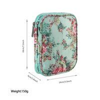 Double Layer Crochet Hook Case Compact Crochet Hook Case Zipper Closure