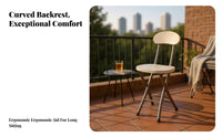 Foldable Padded foldable Chair With rear supportrest Portable Furniture Thickened Frame Temporary Seating Space-Saving for Students, Travelers, Dormitory, Dining Room, Balcony, Study