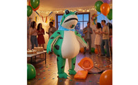 Battery-Powered Inflatable Frog Costume Quick Inflation Frog Cosplay Suit Lightweight for Party