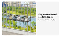 Railing Planter Holder Hanging Design Balcony Railing container Space-Saving