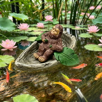 Monkey Figurine Resin Pond Ornament Decorative Aquarium Decoration for Gardeners