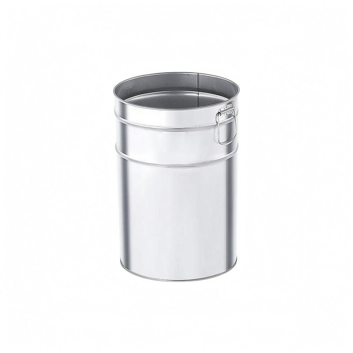 Galvanized Trash Can Insert Polished Finish Metal Trash Can Liner Rust Resistant