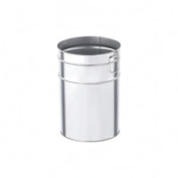 Galvanized Trash Can Insert Polished Finish Metal Trash Can Liner Rust Resistant