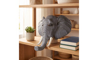 Realistic Elephant Mask Full-Head Elephant Face Mask Costume Oversized for Adults, Cosplayers, Theater