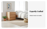 3-Drawer End Table Modern Design 3-Drawer Chest Large Capacity for Home, Hallway