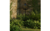 Decorative Bird Feeder with Stake Metal Standing Bird Feeder Compact Tall for Garden, Flower Bed