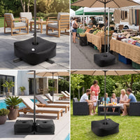 Outdoor Water-Filled Base Weight Bag for Umbrellas, Tents, and Arches - Heavy Duty Square Design
