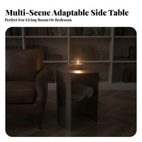 Curved-silhouette Tabled End Table Space-Saving Living Room Furniture adaptable Use for Students