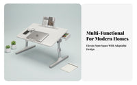 Adjustable Folding Laptop Table Non-Slip Legs Foldable Laptop Table beverage holder Holder