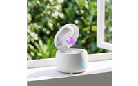 Vibrational Cleaner with Compact Vibrational Retainer Cleaner Portable Retainer Cleaning Case for Washroom Countertop, Travel