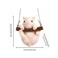Pig Rope Hanger Cat Rope Hanger Weather Resistant Garden Decor for Balcony