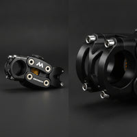 90mm Dampening Stem Tunable Shock-Absorbing Stem Lightweight Two-Wheeler Component Long-Lasting for Commuters