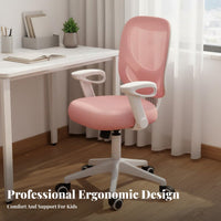 Adjustable Student Chair Support Adjustable Kids Desk Chair High-Elastic Cushion for Students, Teenagers, Study Room, Home, Bedroom