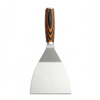 Stainless Steel Wood-Grain Handle Putty Tapered Blade