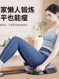 跨境多功能新款家用多功能收腹机带拉力绳卷腹健腹器仰卧起坐辅助